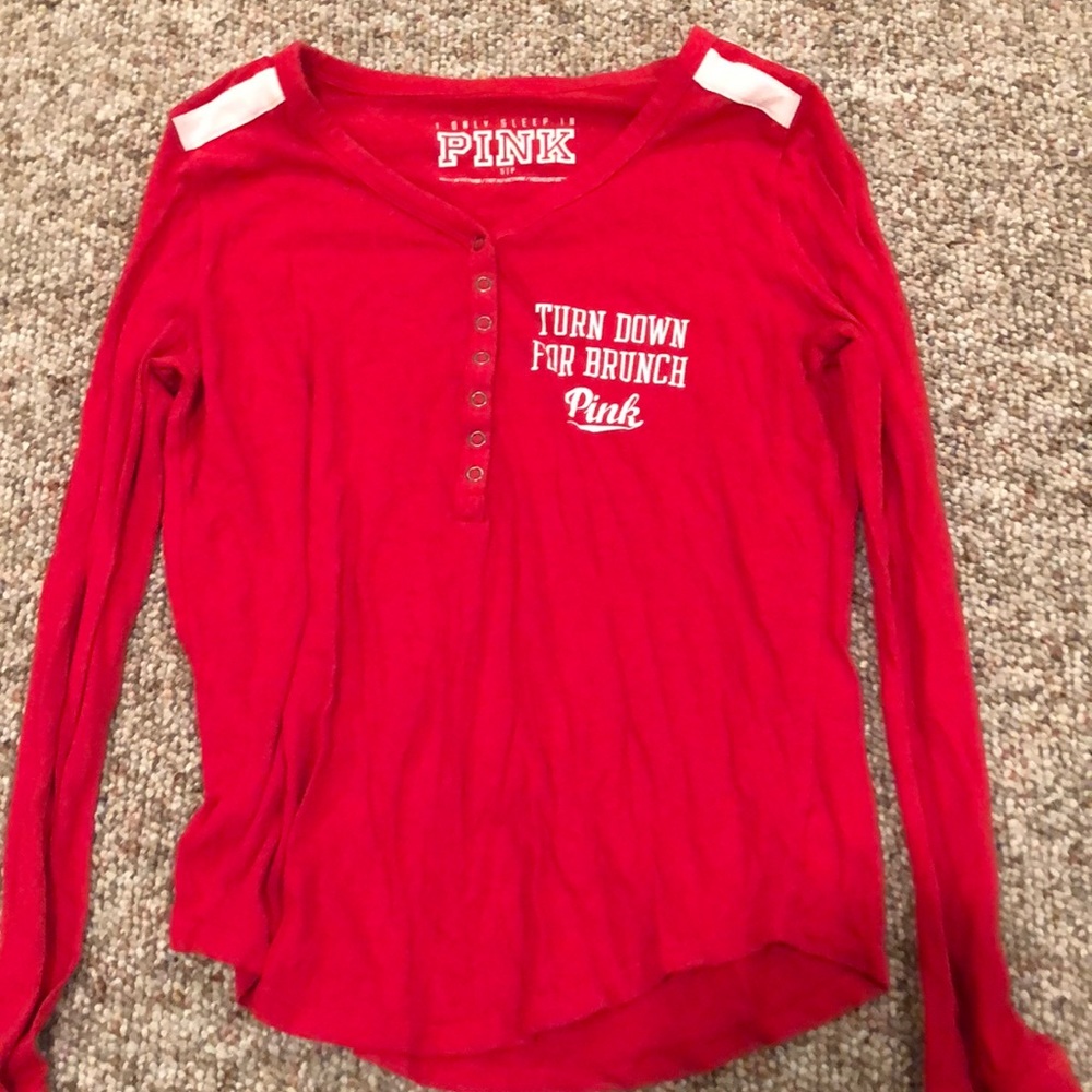 PINK red cute shirt